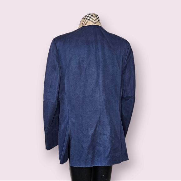 Burberry London Dark Blue Men's Suit Jacket Sport Coat Sz. 52 - Picture 3 of 8